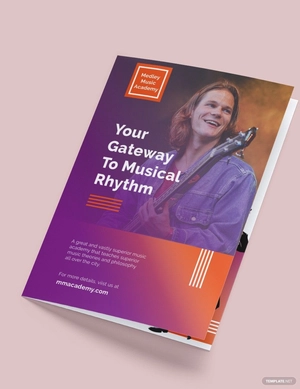 A5 Landscape Bi-Fold Brochure Template