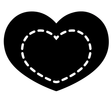 Free Fancy Heart Silhouette to Edit Online