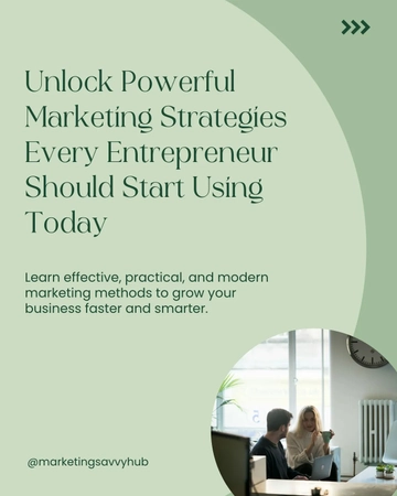 Free Entrepreneur Marketing Tips Instagram Carousel Template to Edit Online