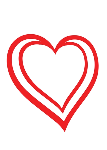 Free Red Heart Drawing to Edit Online