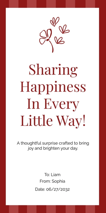 Free Creative Gift Tag Template to Edit Online
