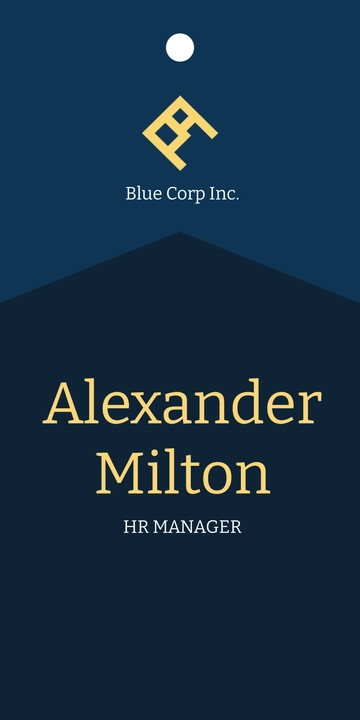 Free Desk Name Tag Template to Edit Online