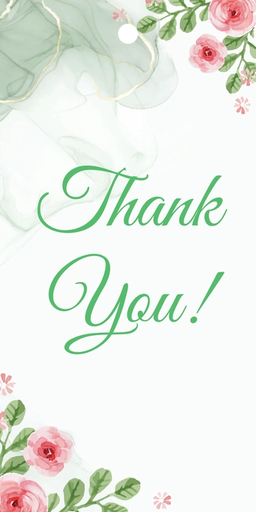 Free Thank You Tag Template to Edit Online