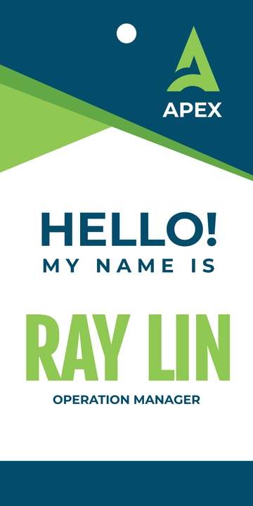 Free HR Operations Name Tag Template to Edit Online