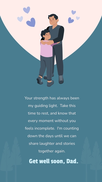 Free Get Well Soon Message For Father Template to Edit Online
