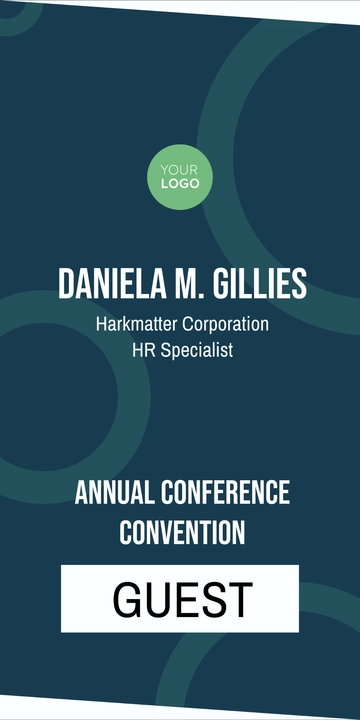 Free Conference Name Tag to Edit Online