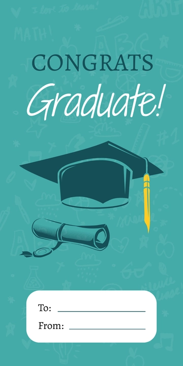 Free Graduation Gift Tag to Edit Online