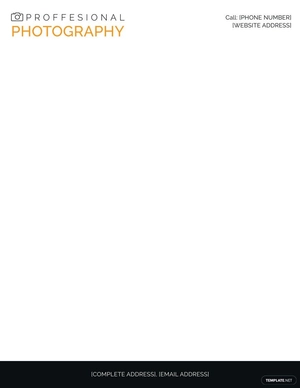 Photography Letterhead Template
