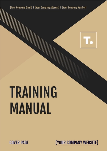 Free Training Manual Template to Edit Online