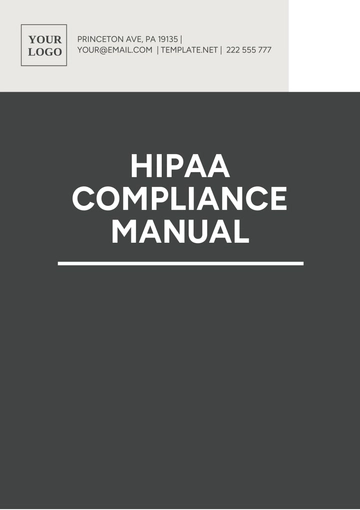 Free Hipaa Compliance Manual Template to Edit Online