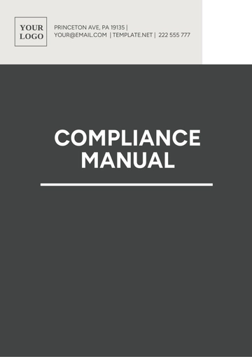 Free Compliance Manual Template to Edit Online