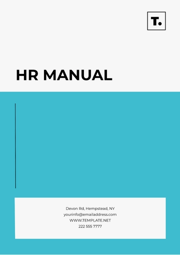Free HR Manual Template to Edit Online
