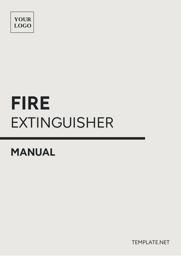 Free Fire Extinguisher Manual Template to Edit Online