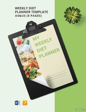 Weekly Diet Planner Template