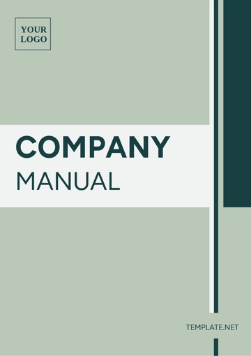 Free Company Manual Template to Edit Online
