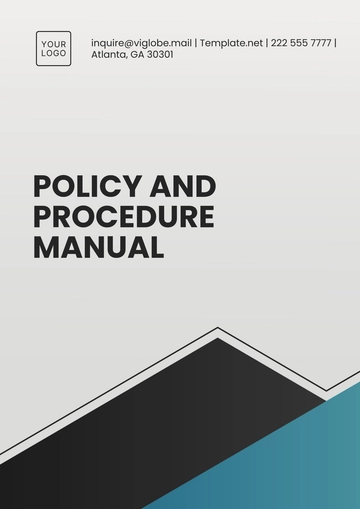 Free Policy and Procedure Manual Template to Edit Online