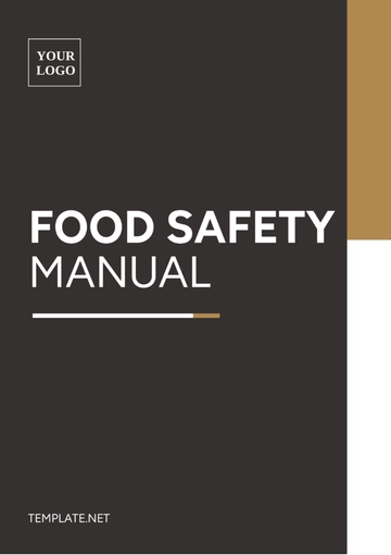 Free Food Safety Manual Template to Edit Online