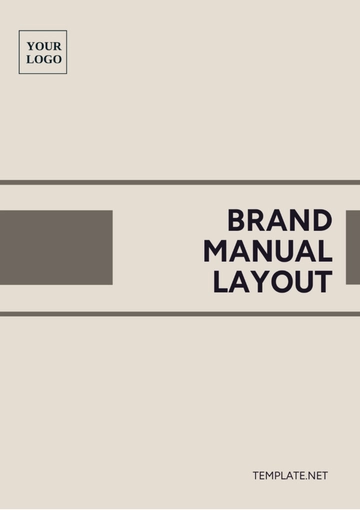 Free Brand Manual Layout Template to Edit Online