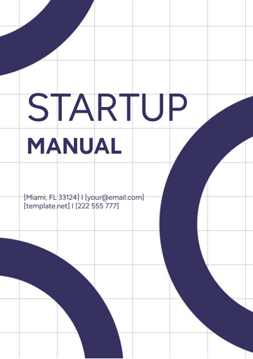 Free Startup Manual Template to Edit Online