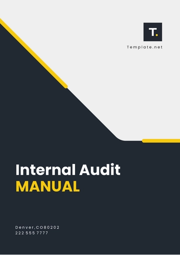 Free Internal Audit Manual Template to Edit Online