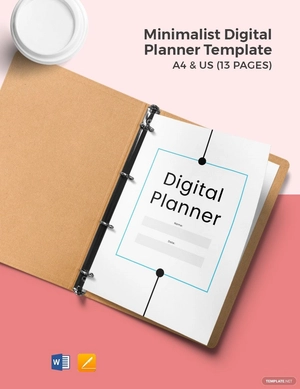 Minimalist Digital Planner Template
