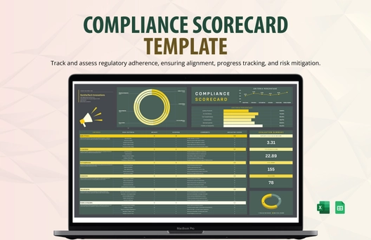 Compliance Scorecard Template Compliance Scorecard Template