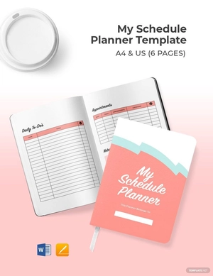 Printable Schedule Planner Template