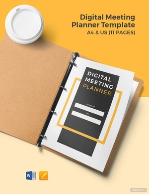 Digital Meeting Planner Template