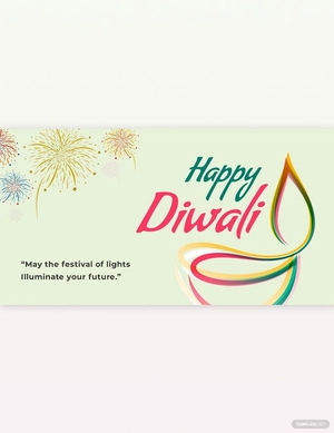 Happy Diwali Facebook Post Template