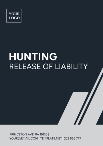 Free Hunting Release Of Liability Template to Edit Online