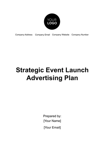 Free Strategic Event Launch Advertising Plan Template to Edit Online
