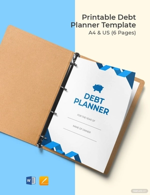 Printable Debt Planner Template