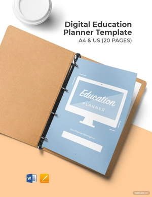 Digital Education Planner Template