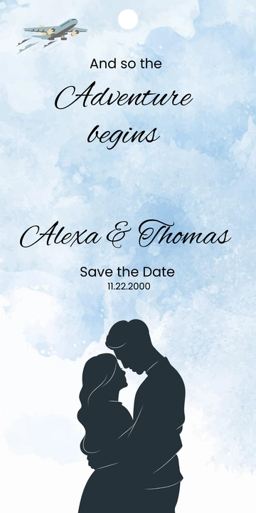 Free Wedding Luggage Tag to Edit Online