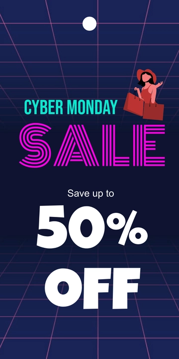 Free Cyber Monday Tag to Edit Online