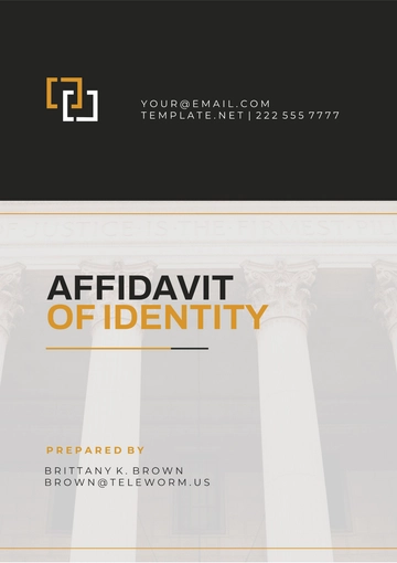 Free Hawaii Affidavit of Identity Template to Edit Online