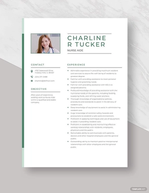 Nurse Aide Resume