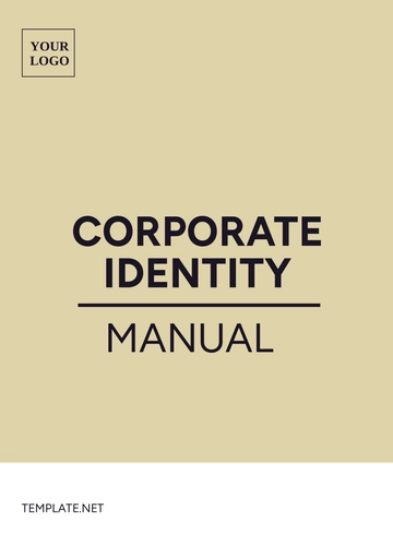 Free Corporate Identity Manual Template to Edit Online