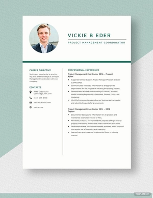Project Management Coordinator Resume