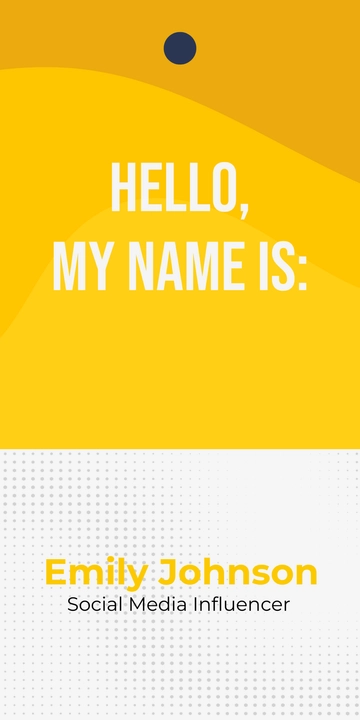 Free Simple Name Tag to Edit Online