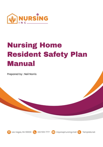 Free Nursing Home Resident Safety Plan Manual Template to Edit Online