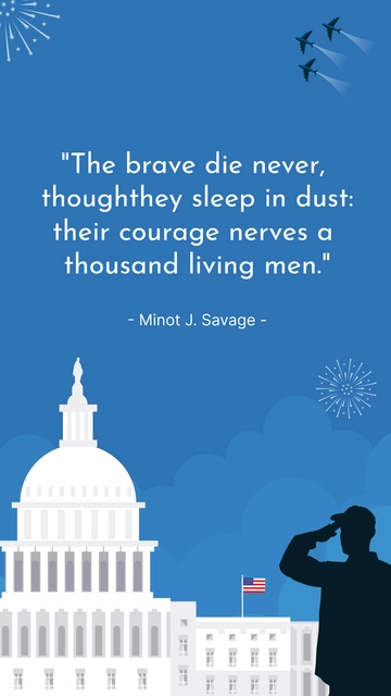 Free Patriot's Day Quote Template to Edit Online