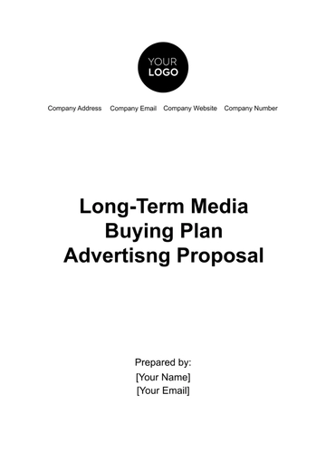 Free Long-Term Media Buying Plan Advertising Proposal Template to Edit Online