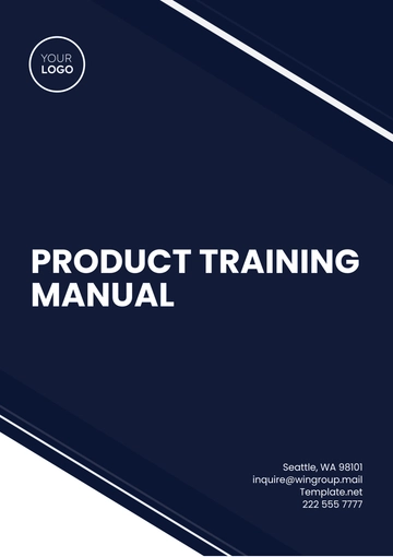 Free Product Training Manual Template to Edit Online