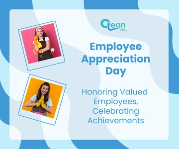 Free Cleaning Services Employee Appreciation Banner Template to Edit Online