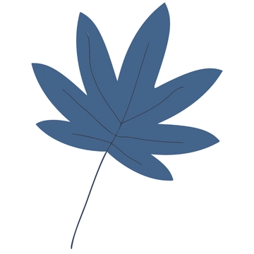 Free Blue Leaf Clipart to Edit Online