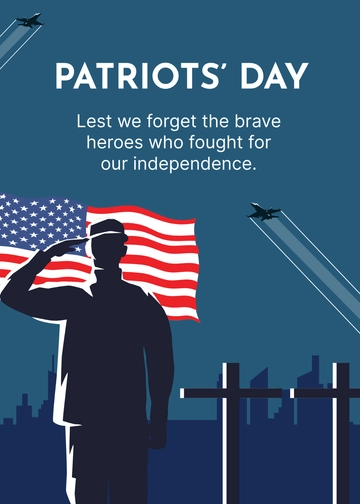 Free Remembrance Patriot's Day Template to Edit Online