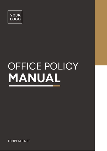 Free Office Policy Manual Template to Edit Online