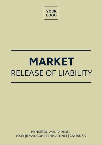 Free Market Release Of Liability Template to Edit Online
