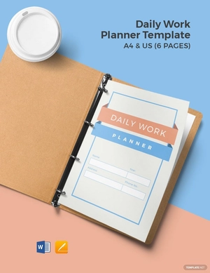 Daily Work Planner Template